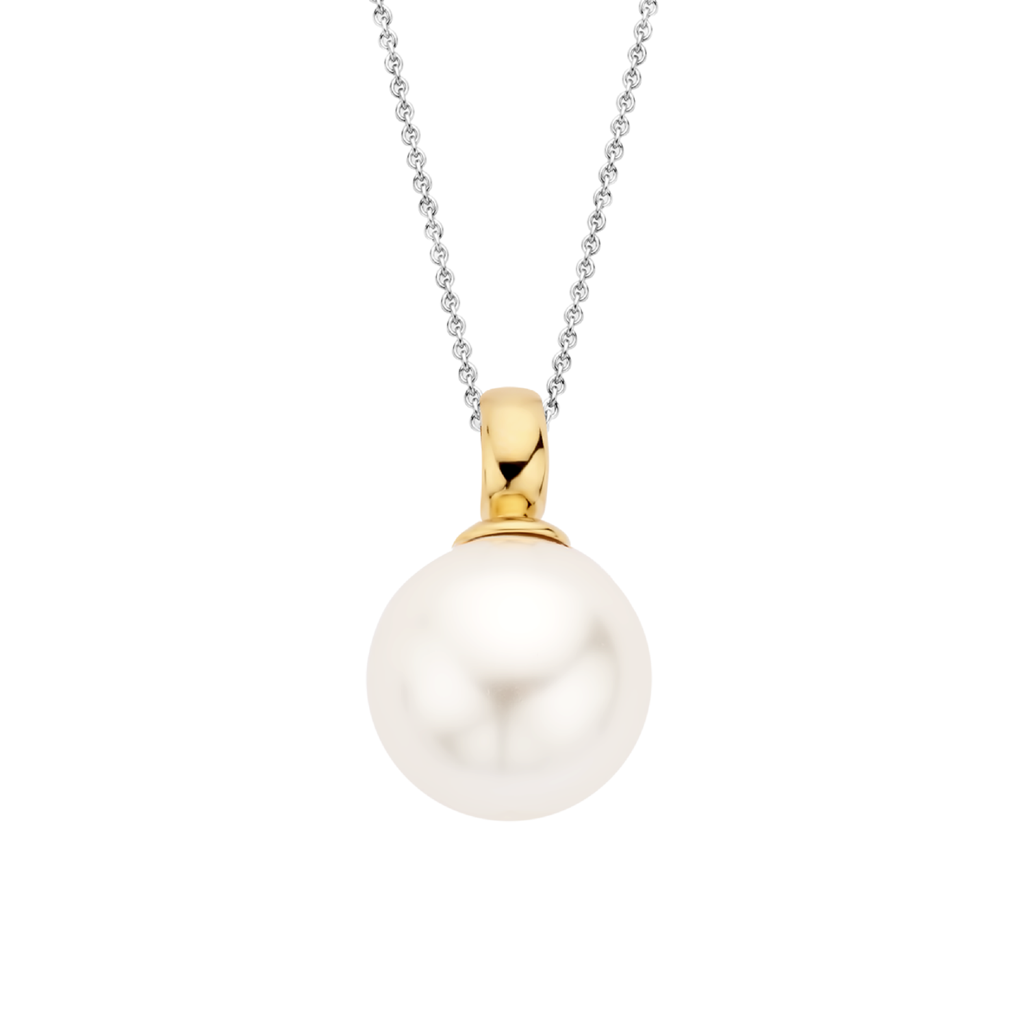 Ti Sento 2 Colour Pearl Pendant Necklace