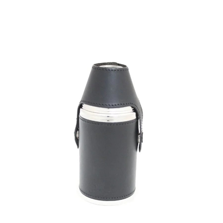 6oz Steel Leather Hunter Flask