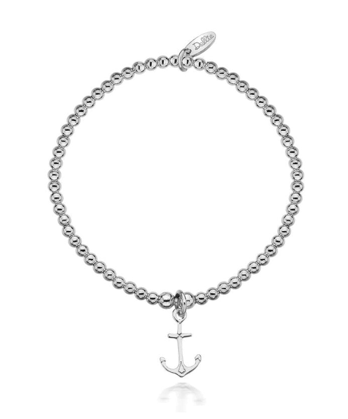 Sterling Silver Dollie Jewellery Anchor Stacking Bracelet