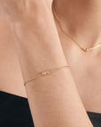 Gold Vermeil Ania Haie Orb Sparkle Chain Bracelet