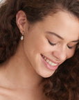 Sterling Silver Ania Haie Pearl Mini Hoop Earrings