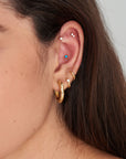 Gold Vermeil Ania Haie Sparkle Barbell Single Earring
