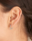 Sterling Silver Ania Haie Glam Oval Hoop Earrings