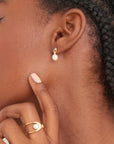 Gold Vermeil Ania Haie Pearl Drop Stud Earrings