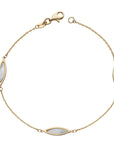 9ct Yellow Gold Mother Of Pearl Bracelet