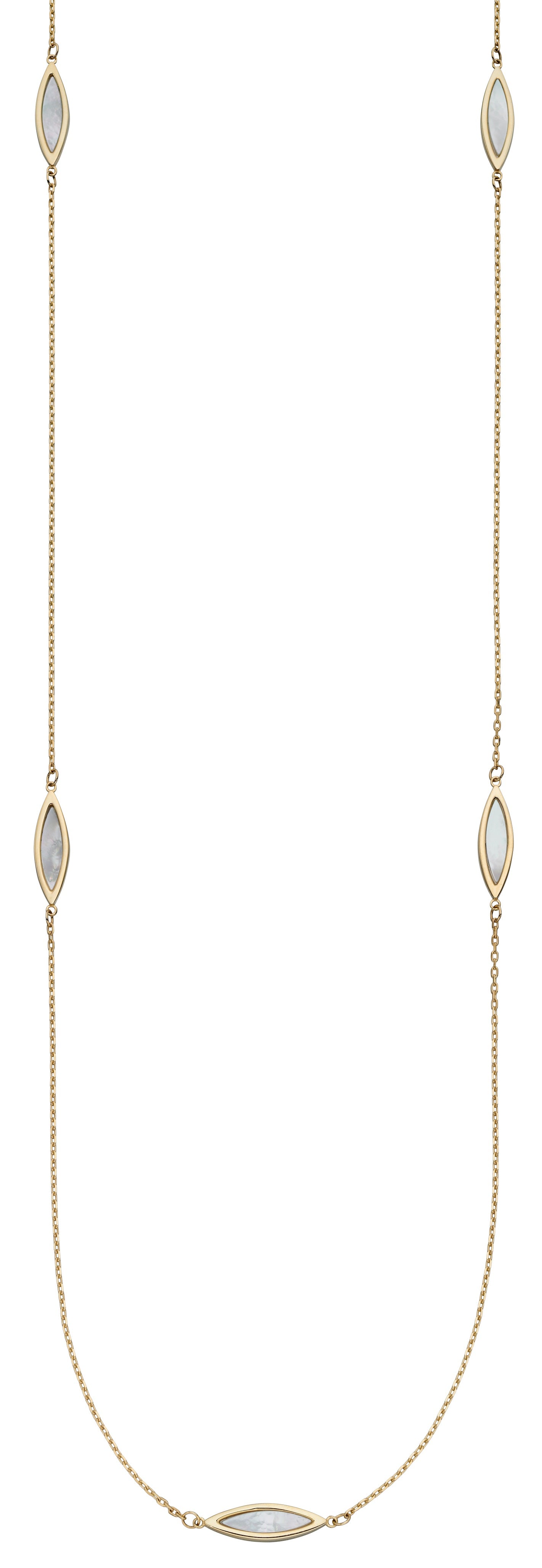 9ct Yellow Gold Mother Of Pearl Necklace