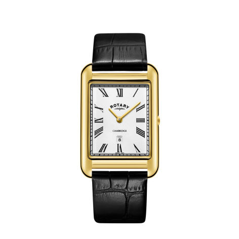 Mens square watch with 2025 leather band