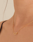 Gold Vermeil Ania Haie Glam Interlock Necklace