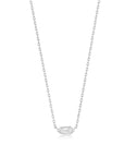 Sterling Silver Ania Haie Sparkle Emblem Chain Necklace