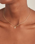 Gold Vermeil Ania Haie Sparkle Drop Pendant Chunky Chain Necklace