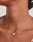 Sterling Silver Ania Haie Pearl Link Chain Necklace