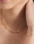 Gold Vermeil Ania Haie Orb Link Chunky Chain Necklace