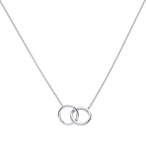 Diamonfire Interlocking Rings CZ Necklace