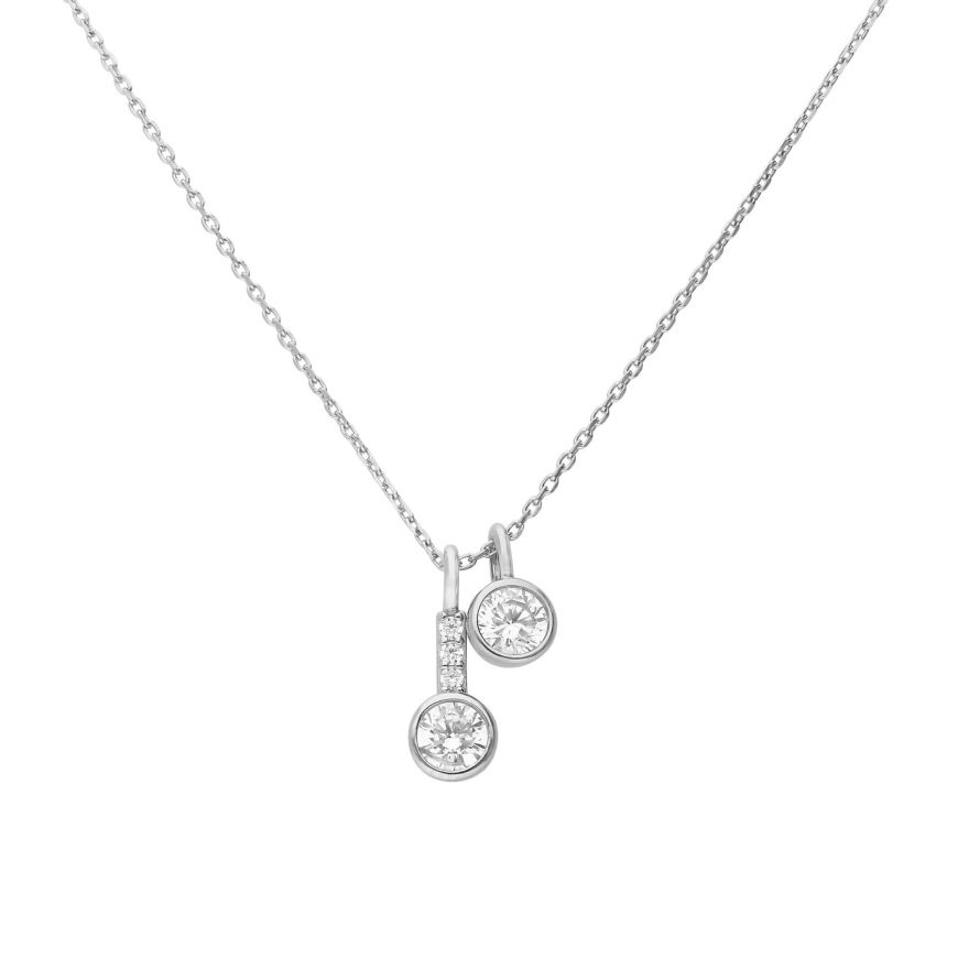 Diamonfire CZ Double Drop Necklace