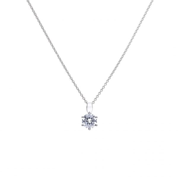 Diamonfire 1.50ct Claw Set CZ Necklace