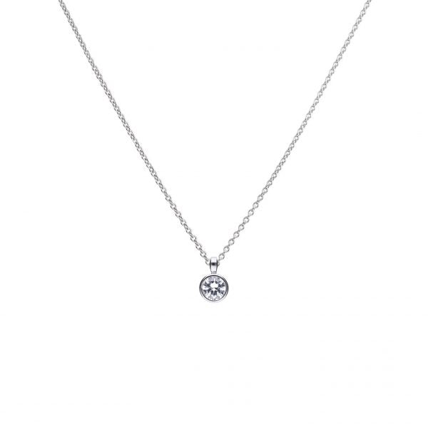 Diamonfire 1.50ct Rub Set CZ Necklace