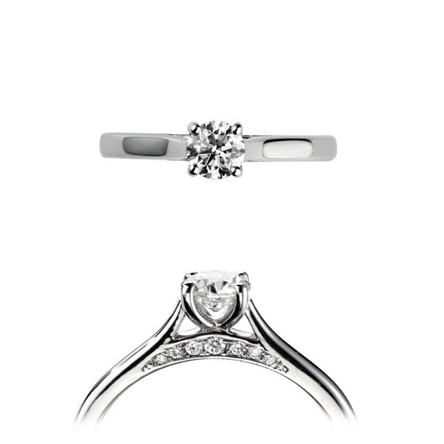 18ct White Gold 0.31ct Solitaire Diamond Ring