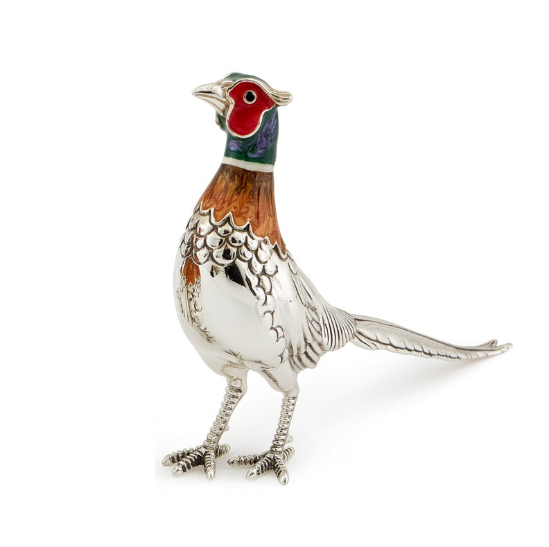Silver and Enamel Cock Pheasant