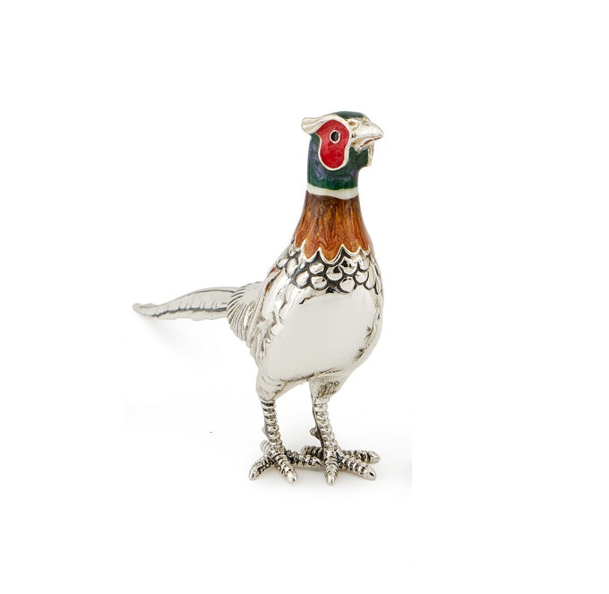 Silver and Enamel Cock Pheasant