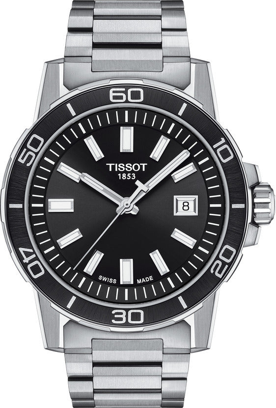 Mens Steel Tissot Supersport Watch on Bracelet