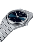 Mens Steel Tissot Blue PRX Watch on Bracelet