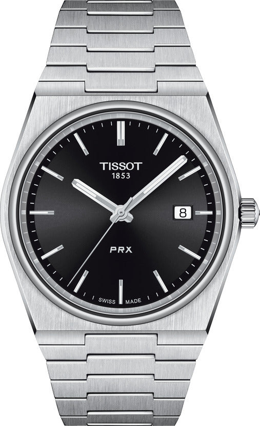 Mens Steel Tissot PRX Watch on Bracelet