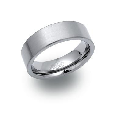 Unique &amp; Co 7mm Titanium Ring