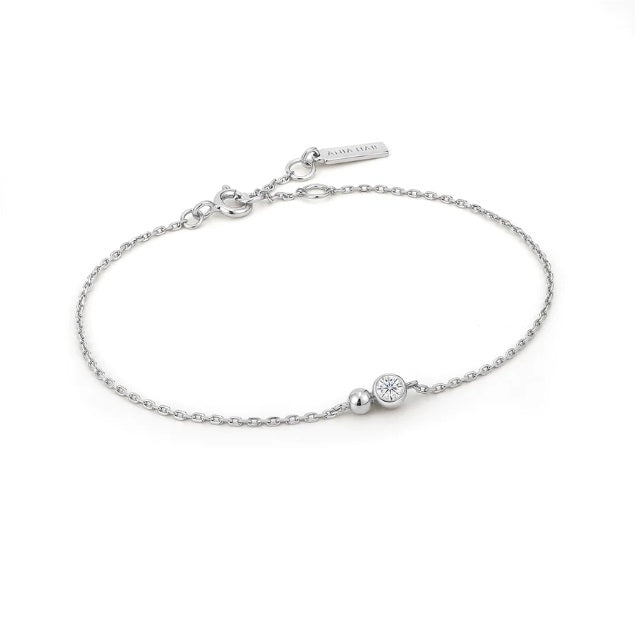 Sterling Silver Ania Haie Orb Sparkle Chain Bracelet