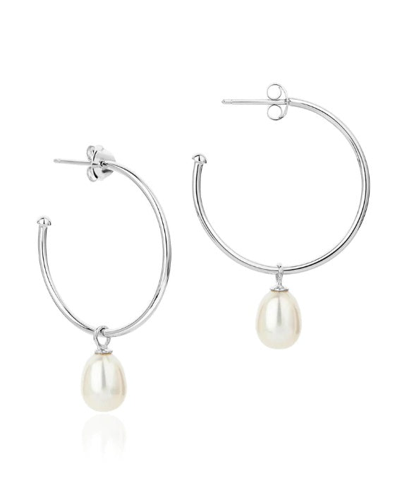 Claudia Bradby Favourite Pearl Hoop Earrings