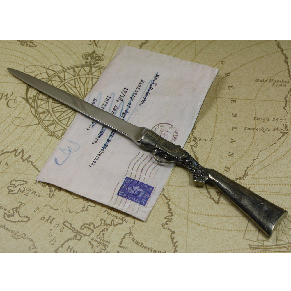 Pewter Shotgun Letter Opener