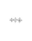 Sterling Silver Ania Haie Sparkle Crawler Barbell Single Earring