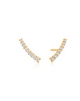 Gold Vermeil Ania Haie Glam Crawler Stud Earrings