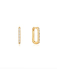 Gold Vermeil Ania Haie Glam Oval Hoop Earrings