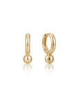 Gold Vermeil Ania Haie Orb Drop Huggie Hoop Earrings