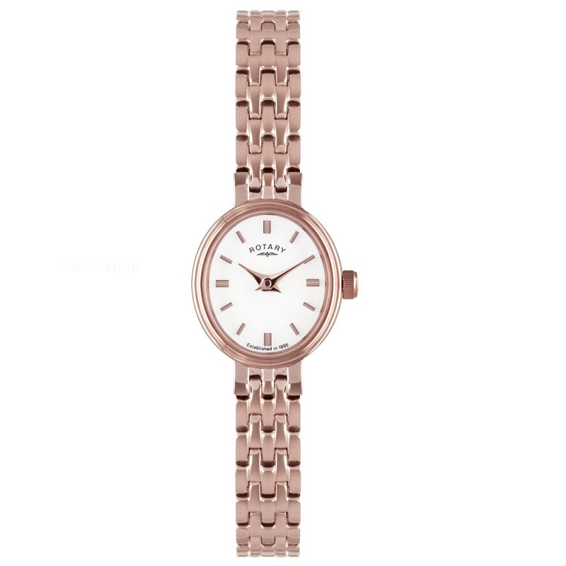 Ladies Rotary Rose Gold Plated Dress Watch