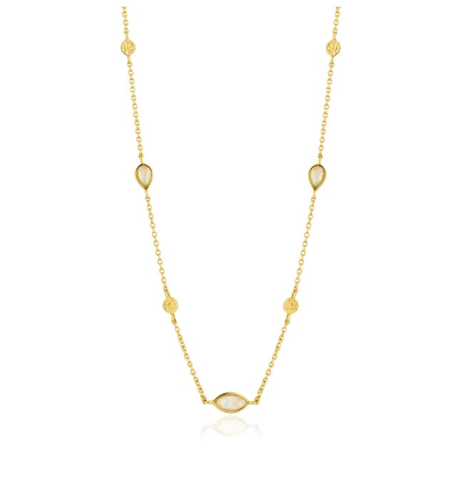 Gold Vermeil Ania Haie Opal Colour Necklace