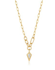Gold Vermeil Ania Haie Sparkle Drop Pendant Chunky Chain Necklace