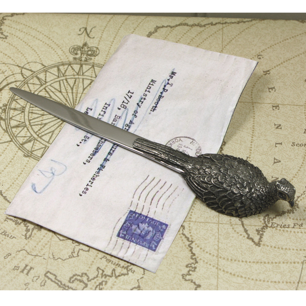Pewter Pheasant Letter Opener