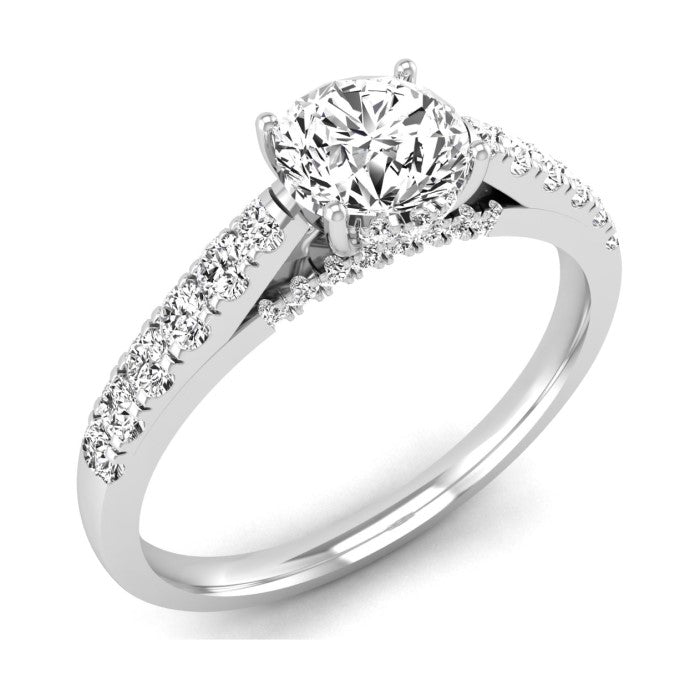 18ct White Gold 0.84ct Diamond Solitaire Ring