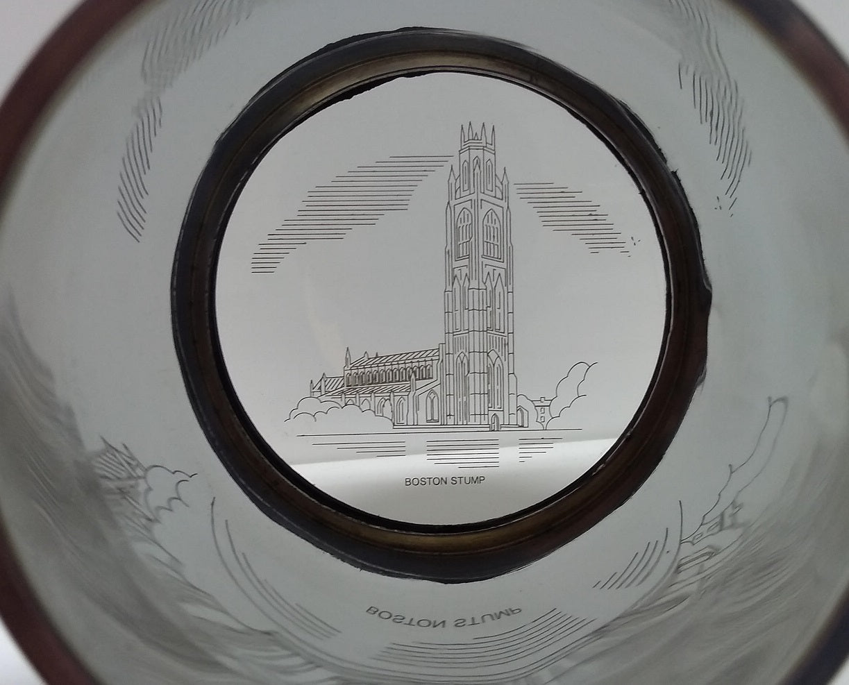 Exclusive Boston Stump 1 Pint Pewter Glass Base Tankard